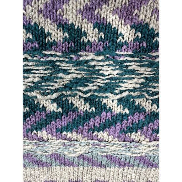 Poles Maison Montagut Sweater Womens Medium Purple‎ Textured Cotton Linen Jumper - Picture 12 of 13